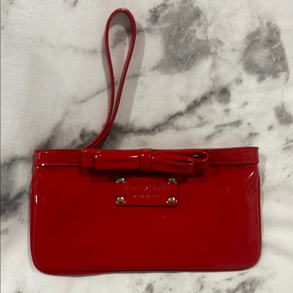Kate Spade Red Patent wristlet